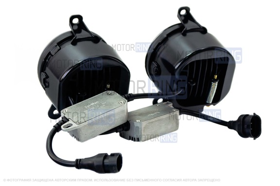 Диодные ПТФ Sal-Man 60W 5800lux 5 полос для Лада Приора, Шевроле Нива с 2009 г.в., Лада Нива 2123, ГАЗ Газель
