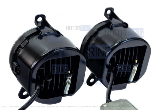 Диодные ПТФ Sal-Man 60W 5800lux 5 полос для Лада Приора, Шевроле Нива с 2009 г.в., Лада Нива 2123, ГАЗ Газель