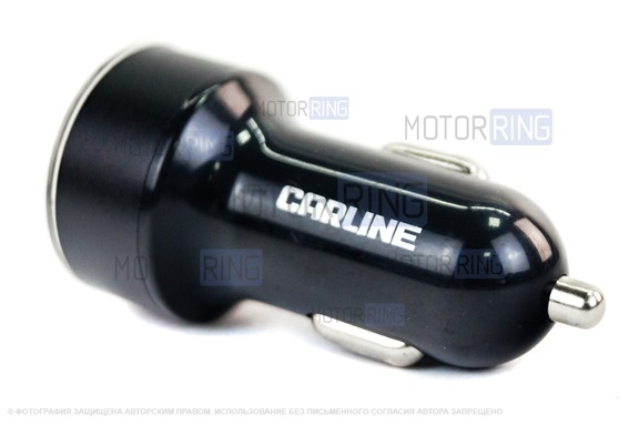USB адаптер на 2 слота с вольтметром от прикуривателя автомобиля CARLINE