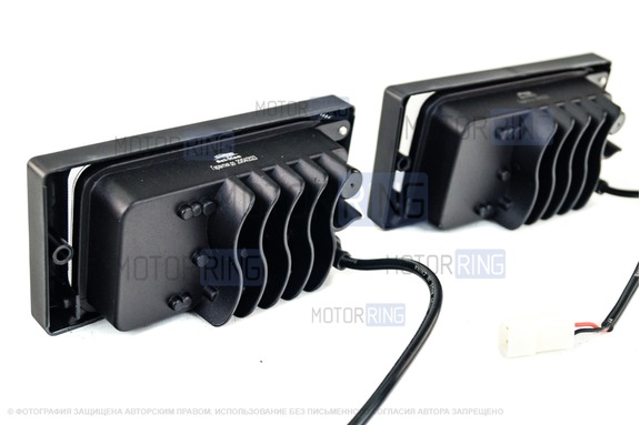Диодные ПТФ Sal-Man 60W 5800lux 5 полос для ВАЗ 2110-2112, 2113-2115, Шевроле Нива до рестайлинга 2009 года