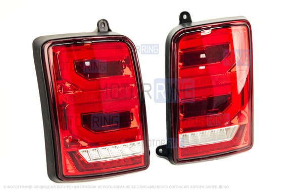 Диодные задние фонари TheBestPartner RED LED (красные) с бегающим повторителем для Лада 4х4, Нива Легенд 21213, 21214, 2131, Урбан