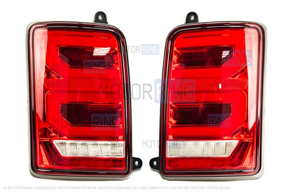Диодные задние фонари TheBestPartner RED LED (красные) с бегающим повторителем для Лада 4х4, Нива Легенд 21213, 21214, 2131, Урбан