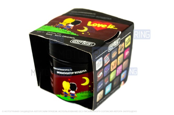 Ароматизатор автомобильный Contex банка Gel  Love is
