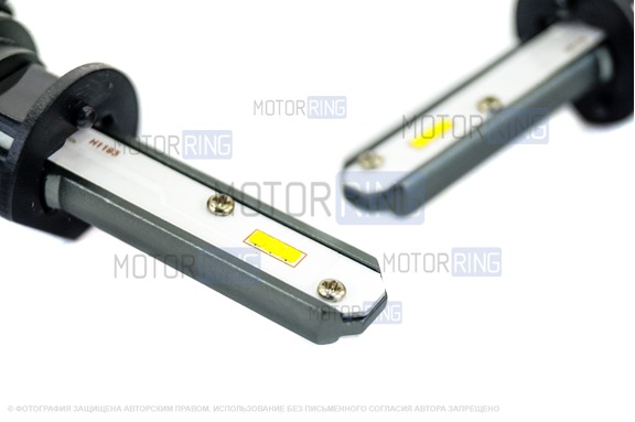 Светодиодные лампы S1 Sal-Man 40W 6000K с цоколем H1 для ВАЗ 2103-2106, 2110-2112, 2113-2115, Калина, Приора, Веста, Иксрей, Шевроле Нива