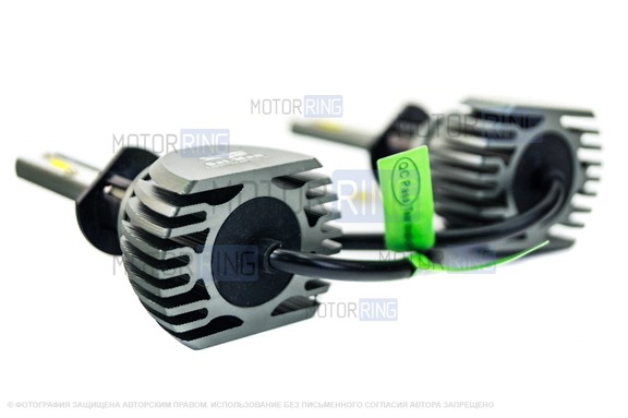 Светодиодные лампы S1 Sal-Man 40W 6000K с цоколем H1 для ВАЗ 2103-2106, 2110-2112, 2113-2115, Калина, Приора, Веста, Иксрей, Шевроле Нива