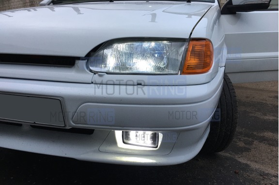 Светодиодные ПТФ Sal-Man 3 полосы 30W 2800lux для ВАЗ 2110-2112, 2113-2115, Шевроле Нива до рестайлинга 2009 года