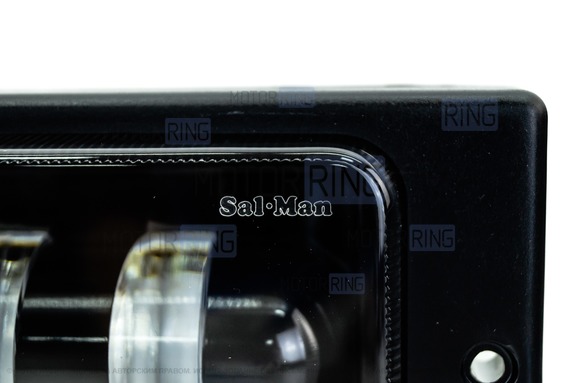 Светодиодные ПТФ Sal-Man 40W 4600lux 3 полосы двухцветные (бело-синий 6000К и желтый 3000К) для ВАЗ 2110-2112, 2113-2115, Шевроле Нива до рестайлинга 2009 года