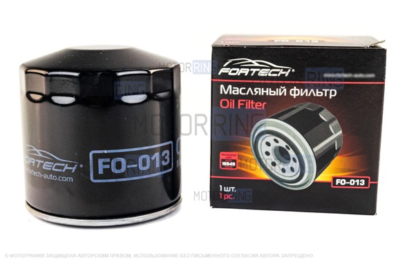 Масляный фильтр Fortech с перепускным и антидренажным клапанами для ВАЗ 2101-2107, Лада 4х4, Нива Легенд без кондиционера и ABS