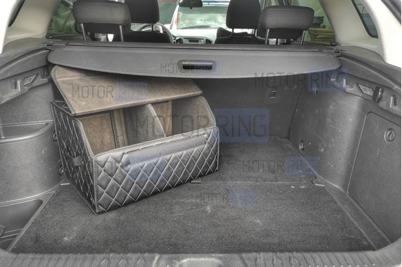 Сумка-органайзер ArmAuto ECO500 с фиксаторами из экокожи с красной строчкой