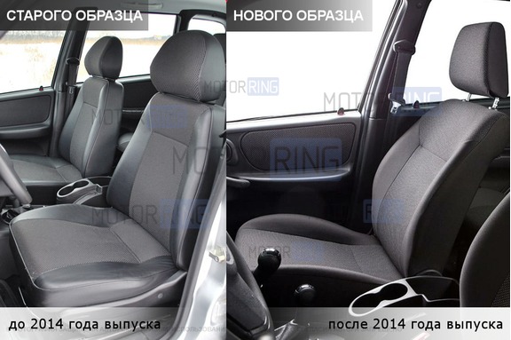 Обивка сидений (не чехлы) черная ткань (центр черная ткань 10мм) для Шевроле Нива до 2014 г.в.