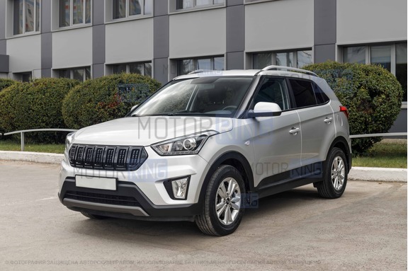 Решетка радиатора Creta Sport черная лаковая для Hyundai Creta
