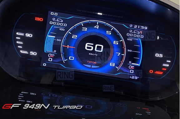 Комбинация приборов GF 949 N TURBO с щитком облицовки из экокожи для Лада Веста