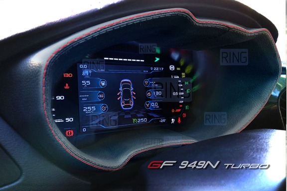 Комбинация приборов GF 949 N TURBO с щитком облицовки из экокожи для Лада Веста