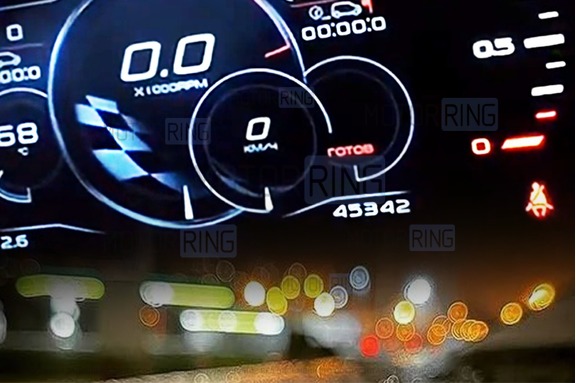 Комбинация приборов GF 949 GRAND Premium с щитком облицовки из экокожи для Лада Веста