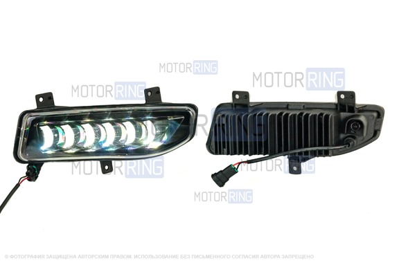 Диодные ПТФ Sal-Man 60W 7000lux для Nissan Note, Qashqai, X-Trail, Micra, Sentra, Kicks, Rogue