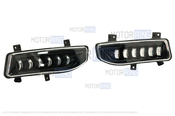 Диодные ПТФ Sal-Man 60W 7000lux для Nissan Note, Qashqai, X-Trail, Micra, Sentra, Kicks, Rogue