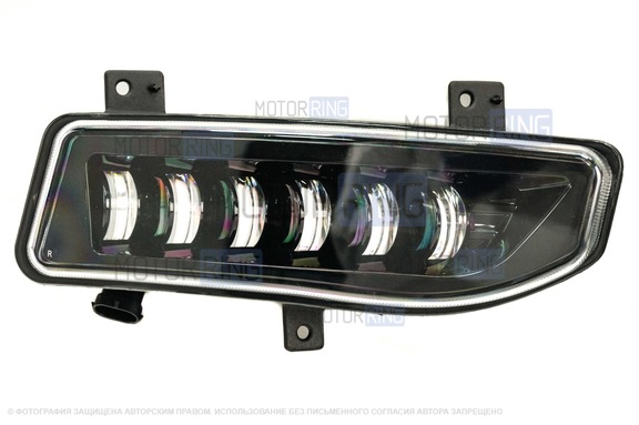 Диодные ПТФ Sal-Man 60W 7000lux для Nissan Note, Qashqai, X-Trail, Micra, Sentra, Kicks, Rogue