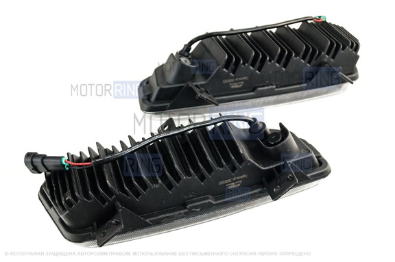 Двухцветные диодные ПТФ Sal-Man 60W 7000lux для Nissan Note, Qashqai, X-Trail, Micra, Sentra, Kicks, Rogue