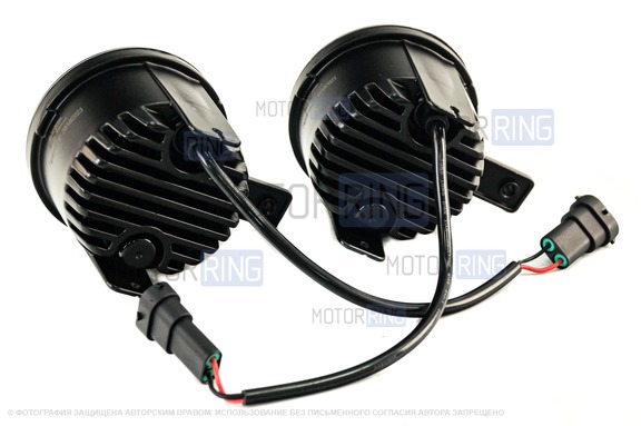 Диодные ПТФ Sal-Man 50W 4600lux 3 линзы для Hyundai ix35, Tucson 2