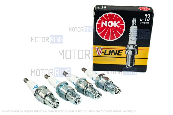 Свечи зажигания NGK-13 для 8 кл инжекторных ВАЗ 2104, 2105, 2107-2115, Лада Калина, Приора, Гранта, 4х4, Нива Легенд, Тревел, Шевроле Нива, Датсун