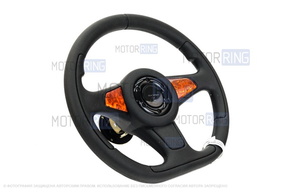 Руль Sport Extreme Deluxe анатомический со вставками под Дерево для ВАЗ 2108-21099, 2110-2112, 2113-2115