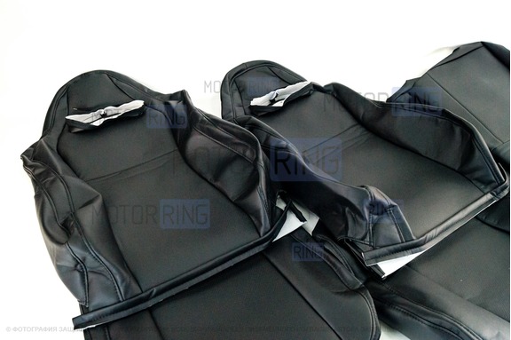 Обивка (не чехлы) сидений Recaro экокожа (центр с перфорацией) для ВАЗ 2108-21099, 2113-2115, 5-дверная Нива 2131