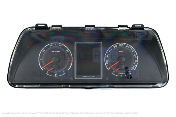 Электронная комбинация приборов Flash X-103V RGB для ВАЗ 2108-21099, 2110-2112, 2113-2115, Лада 4х4 (Нива), Шевроле Нива