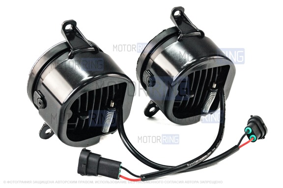 Диодные ПТФ Sal-Man 30W 2800lux для Лада Приора, Шевроле Нива с 2009 года, Лада Нива 2123, ГАЗ Газель