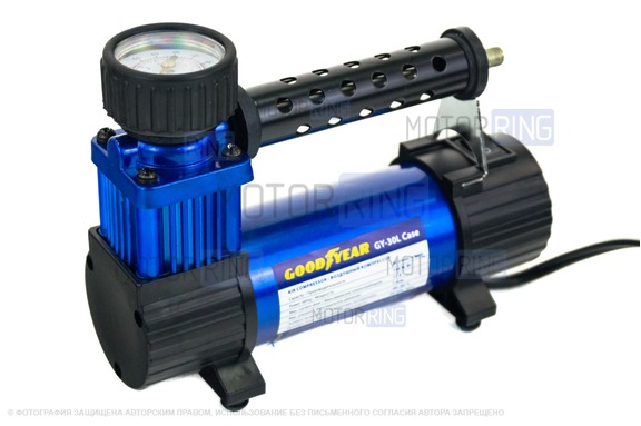 Автокомпрессор в кейсе со съемным шлангом Goodyear GY-30L CASE