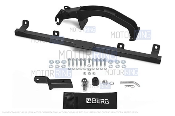 Фаркоп Berg F.6016.004 с шаром типа Е (1200кг) для Шевроле Нива, Лада Нива Тревел