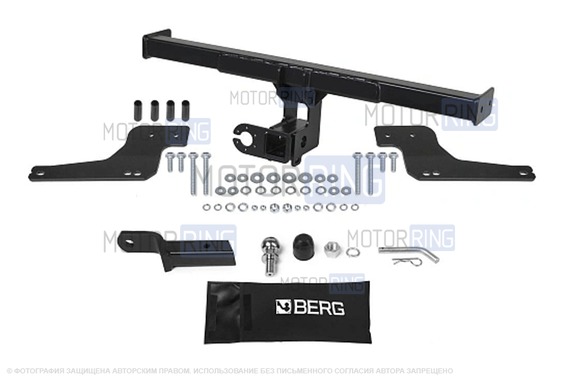 Фаркоп Berg F.4711.002 с шаром типа Е (1200кг) для Renault Duster, Duster 2, Renault Kaptur, Nissan Terrano