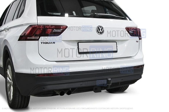 Фаркоп Berg F.5111.001 с шаром типа А (2000кг) для Skoda Karoq, Kodiaq, Volkswagen Tiguan