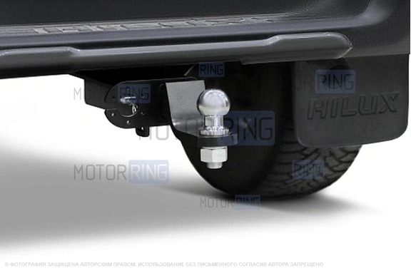 Фаркоп Berg F.5718.001 с шаром типа E (3500кг) для Toyota Hilux с 2015 г.в., JAC T6 с 2018 г.в., T8 Pro с 2023 г.в.