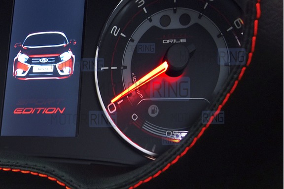 Комбинация приборов GAMMA GF 940 SPORT Edition с щитком облицовки из экокожи для Лада Веста