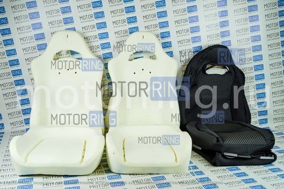 Комплект для сборки сидений Recaro (черная ткань, центр Ультра) для ВАЗ 2111, 2112, Лада Приора хэтчбек, универсал
