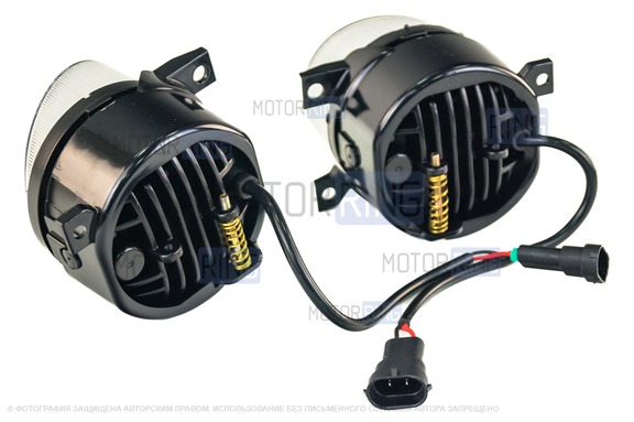 Двухцветные диодные ПТФ Sal-Man 50W 4600lux 3000К/6000К для Фольксваген Гольф 5 GTI, Джетта 5 GTI, Амарок, Транспортер T5, Транспортер T6