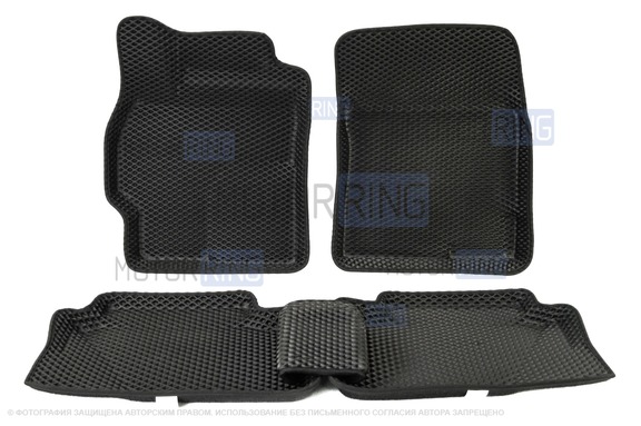 Формованные коврики EVA 3D Boratex в салон для Toyota Corolla 2007-2012 г.в.