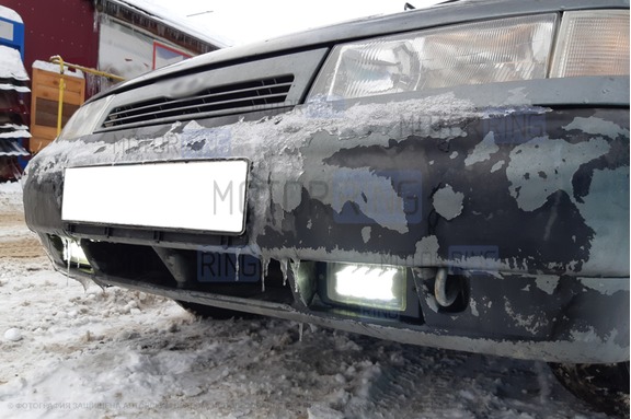 Светодиодные (LED) противотуманные фары Sal-Man 4 полосы 40W 3600lux для ВАЗ 2110-2112, 2113-2115, Шевроле Нива (до рестайлинга)