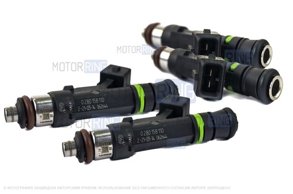 Комплект форсунок BOSCH 110 для ВАЗ 2108-21099, 2110-2112 1.6, 1.5л