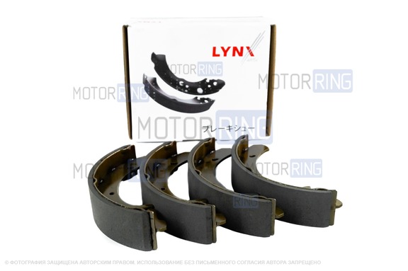 Тормозные колодки задние LYNX для ВАЗ 2108-21099, 2110-2112, 2113-2115, Лада Калина, Калина 2, Гранта, Гранта FL, Датсун без АБС
