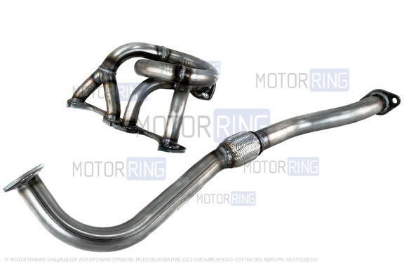 Паук 4-2-1 Stinger Auto Субару Саунд (звук) с гофрой для 8 кл ВАЗ 2101, 2103, 2105, 2106, 2107