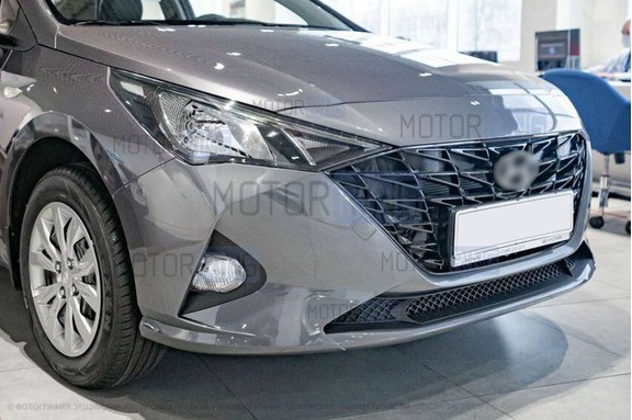 Диодные ПТФ Sal-Man 50W 4600lux 6000К 3 линзы для Hyundai Solaris 2 с 2020 г.в. (рестайлинг)