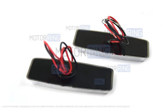 LED желтые повторители поворотника Sal-Man Хром с надписью SE для ВАЗ 2108-21099, 2110-2112, 2113-2115, Лада Калина, Приора, Гранта