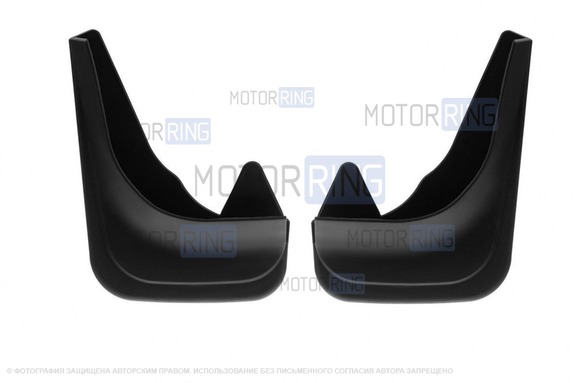 Комплект брызговиков передних колес Lecar для Volkswagen Polo 2010-2020 года