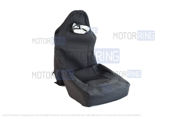 Обивка (не чехлы) сидений Recaro (черная ткань, центр Ультра) для 3-дверную Лада 4х4 (Нива) 21213, 21214