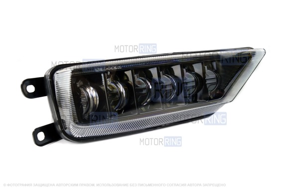 Диодные ПТФ Sal-Man 50W 7000lux 6000К 6 линз для Volkswagen Tiguan 2 с 2016 г.в.