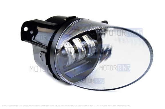 Диодные ПТФ Sal-Man 50W 4600lux 6000К 3 линзы для Volkswagen Passat B6 2005-2010 г.в.
