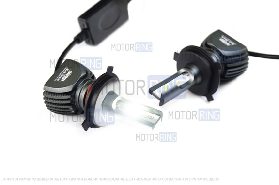 Светодиодные лампы S1 Sal-Man 40W 6000K H4 для ВАЗ 2101-2107, 2108-21099, 2113-2115, Нива Легенд, Гранта, Ларгус
