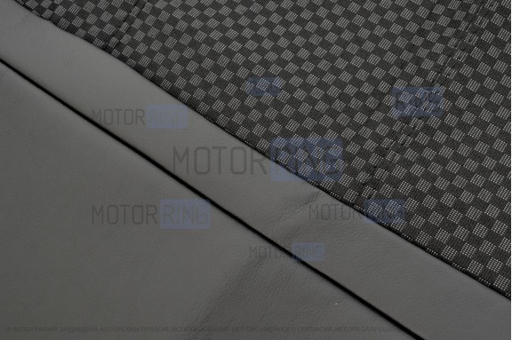 Обивка (не чехлы) сидений Recaro экокожа с тканью для ВАЗ 2111, 2112, Лада Приора хэтчбек, универсал