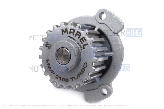 Водяной насос (помпа) Marel Magnum Turbo для 8 кл ВАЗ 2108-21099, 2110-2112, 2113-2115, Калина, Калина 2, Гранта, Приора, Ока